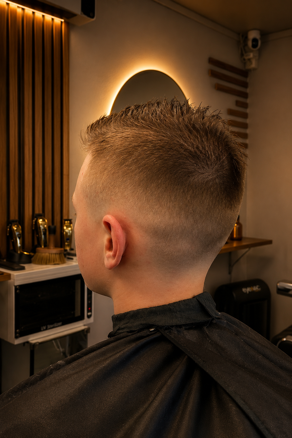 Custom Fade och hårdesign hos Adam's Frisör